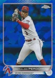 2022 Topps Chrome Update Sapphire Edition Base Set Geraldo Perdomo #US316 card