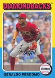 2024 Topps Heritage Mini Base Set Geraldo Perdomo #378 card