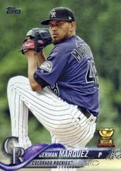 2018 Topps Base Set German Marquez #534 card