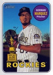 2018 Topps Heritage Base Set German Marquez #348 card