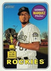 2018 Topps Heritage Base Set German Marquez #348b card