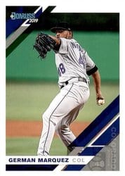 2019 Donruss Base Set German Marquez #195 card