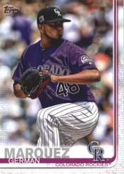 2019 Topps Base Set German Marquez #602 card