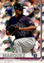 2019 Topps Chrome Sapphire Edition Base Set German Marquez #602 card