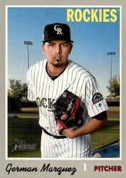 2019 Topps Heritage Base Set German Marquez #260 card