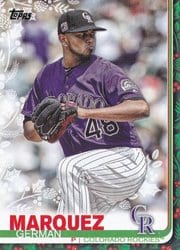 2019 Topps Holiday Base Set German Marquez #HW153 card