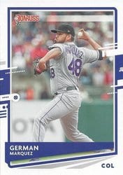 2020 Donruss Base Set German Marquez #96 card