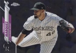 2020 Topps Chrome Base Set German Marquez #44 card