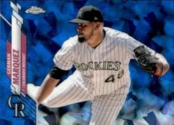 2020 Topps Chrome Sapphire Edition Base Set German Marquez #126 card