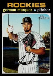 2020 Topps Heritage Base Set German Marquez #438 card