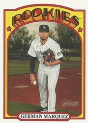 2021 Topps Heritage Base Set German Marquez #153 card