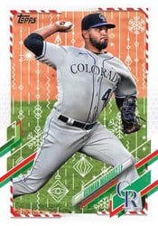 2021 Topps Holiday Base Set German Marquez #HW137 card