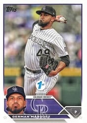 2023 Topps 1st Edition Base Set German Marquez #325 card