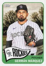 2023 Topps Archives Base Set Germán Márquez #137 card