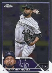 2023 Topps Chrome Base Set Germán Márquez #202 card