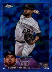 2023 Topps Chrome Sapphire Edition Base Set German Marquez #325 card