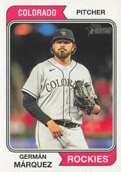 2023 Topps Heritage Base Set Germán Márquez #193 card