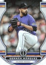 2023 Topps Tribute Base Set Germán Márquez #24 card
