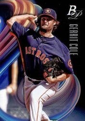 2018 Bowman Platinum Base Set Gerrit Cole #96 card