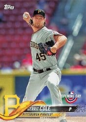 2018 Topps Opening Day Base Set Gerrit Cole #183 card