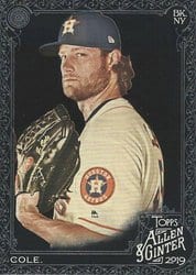 2019 Topps Allen & Ginter X Base Set Gerrit Cole #27 card