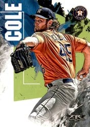 2019 Topps Fire Base Set Gerrit Cole #82 card