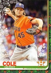 2019 Topps Holiday Base Set Gerrit Cole #HW150 card
