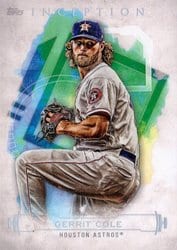 2019 Topps Inception Base Set Gerrit Cole #88 card