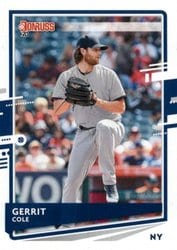 2020 Donruss Base Set Gerrit Cole #115 card