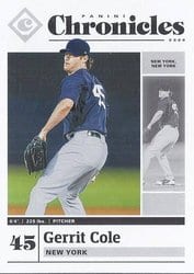2020 Panini Chronicles Base Set Gerrit Cole #15 card