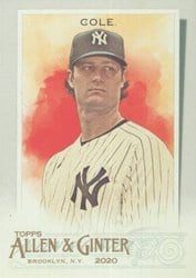 2020 Topps Allen & Ginter Base Set Gerrit Cole #238 card