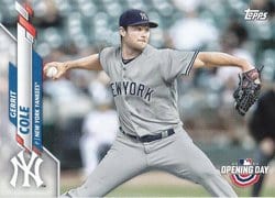 2020 Topps Opening Day Base Set Gerrit Cole #21 card