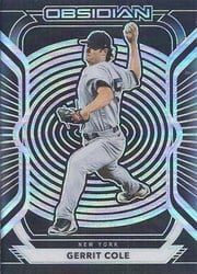 2021 Panini Chronicles Obsidian Gerrit Cole #30 card