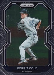 2021 Panini Prizm Base Set Gerrit Cole #77 card