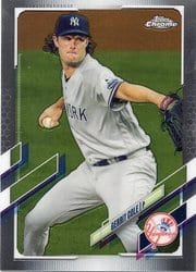 2021 Topps Chrome Base Set Gerrit Cole #80 card