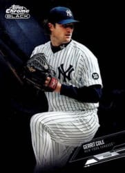 2021 Topps Chrome Black Base Set Gerrit Cole #3 card