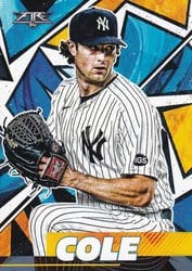 2021 Topps Fire Base Set Gerrit Cole #115 card