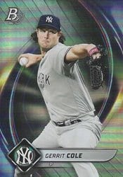 2022 Bowman Platinum Base Set Gerrit Cole #62 card