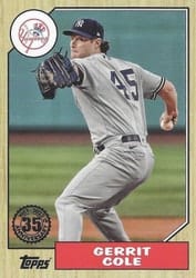 2022 Topps 1987 Topps Baseball (Series 1) Gerrit Cole #T87-91 card