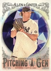 2022 Topps Allen & Ginter Pitching a Gem Gerrit Cole #PAG-25 card