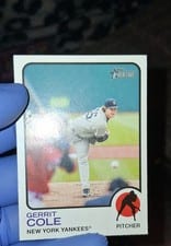 2022 Topps Heritage Gerrit Cole Flip Stock #166 card