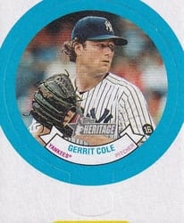 2022 Topps Heritage 1973 Candy Lids Gerrit Cole #13 card