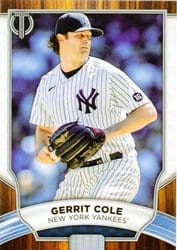 2022 Topps Tribute Base Set Gerrit Cole #1 card