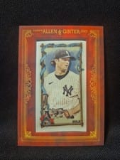 2023 Topps Allen & Ginter Framed Mini Cloth Gerrit Cole #8 card