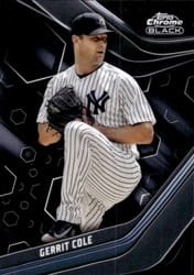 2023 Topps Chrome Black Base Set Gerrit Cole #8 card