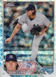 2023 Topps Chrome Logofractor Edition Base Set Gerrit Cole #213 card
