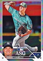 2023 Topps Chrome Update 2023 All-Star Game Gerrit Cole #ASGC-13 card