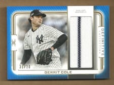 2023 Topps Definitive Collection Jumbo Relic Collection Gerrit Cole #DJR-GCO card