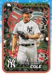 2024 Topps Holiday Base Set Gerrit Cole #H12 card