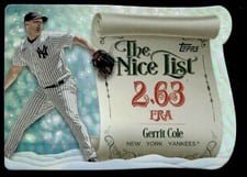 2024 Topps Holiday Making the Nice List Gerrit Cole #MNL-12 card